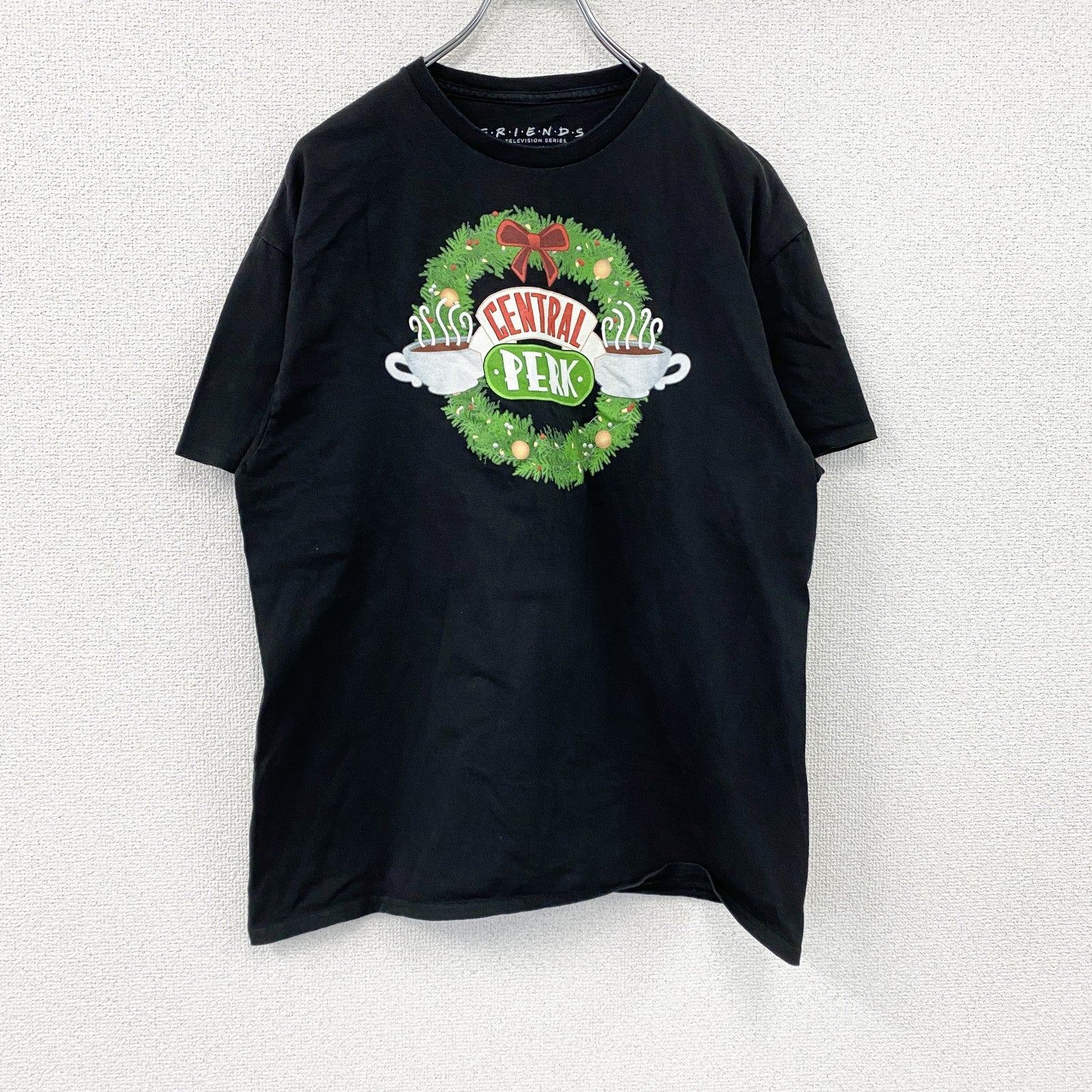 FRIENDS　フレンズ　半袖プリントムービーTシャツ　黒　ブラック　Lサイズ　古着