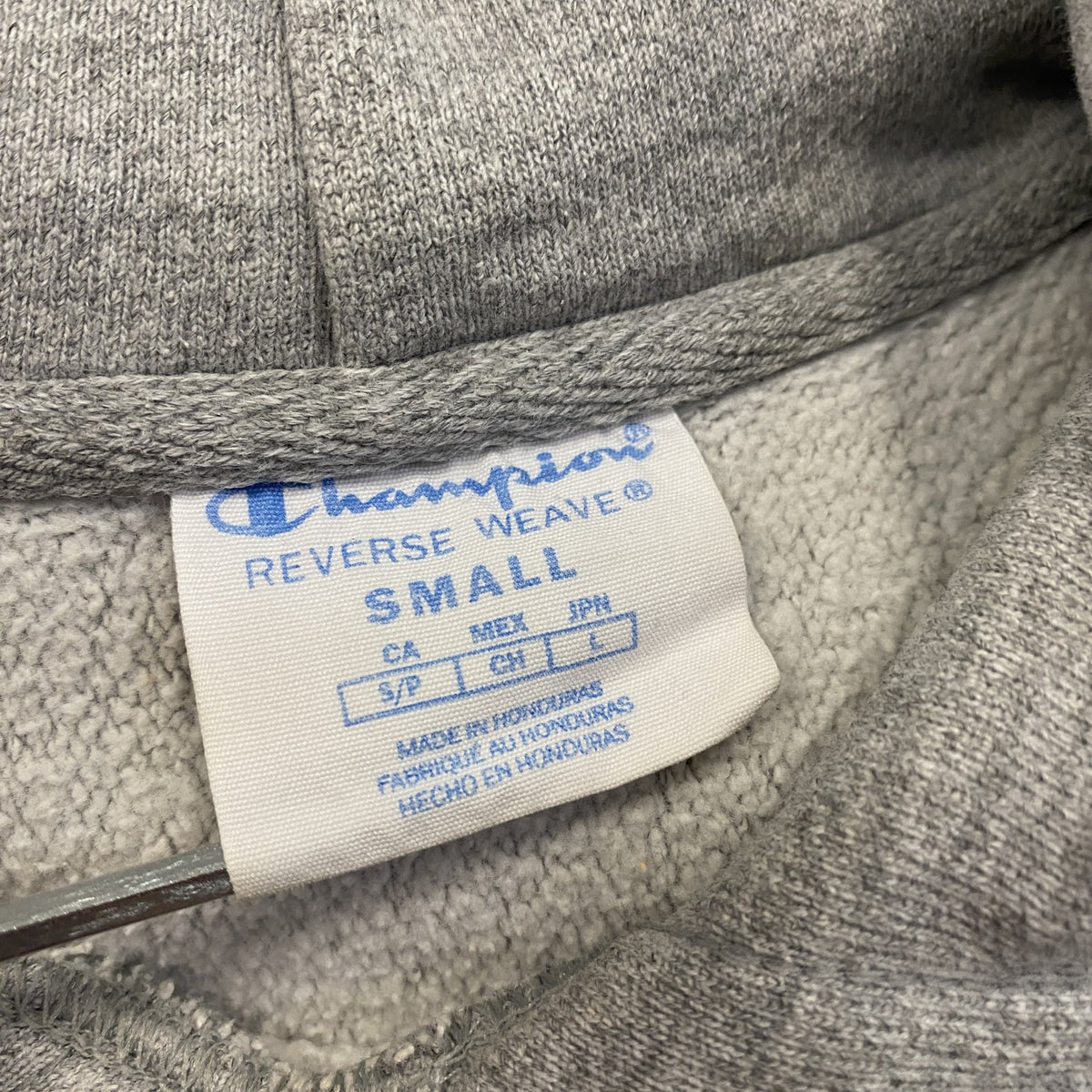 Champion　チャンピオン　リバースウィーブ　スウェットパーカー/フーディー　灰色　グレー　Sサイズ　古着