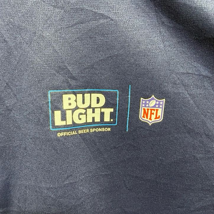 古着 used　NIKEGOLF　ナイキゴルフ　長袖ハーフジップトラックジャケット　ジャージ　NFL　BUDLIGHT　XLサイズ