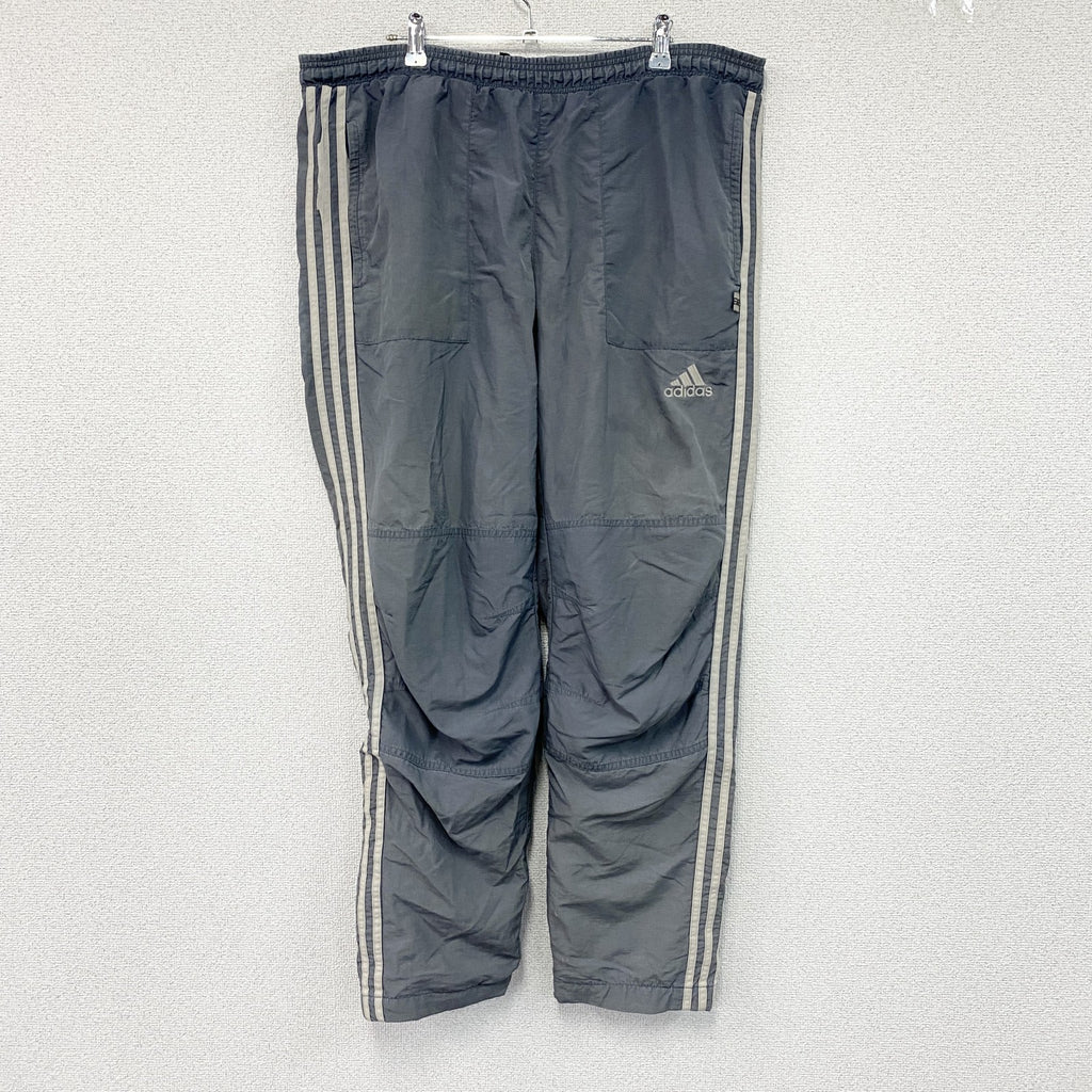 adidas　アディダス　ナイロンパンツ　グレー　Mサイズ メンズ 古着