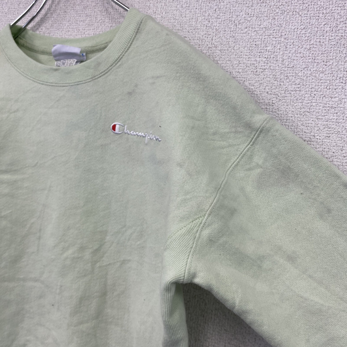 Champion　チャンピオン　リバースウィーブ　スウェット/トレーナー　パステルグリーン　XSサイズ　古着