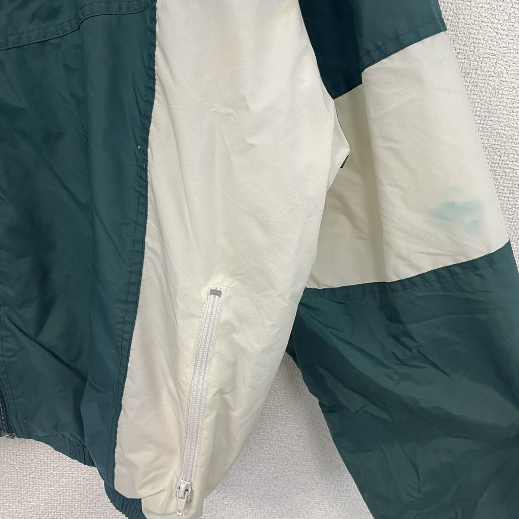 90s　Holloway　ホロウェイ　フルジップナイロンジャケット　ヴィンテージ　深緑　ディープグリーン　XLサイズ　古着