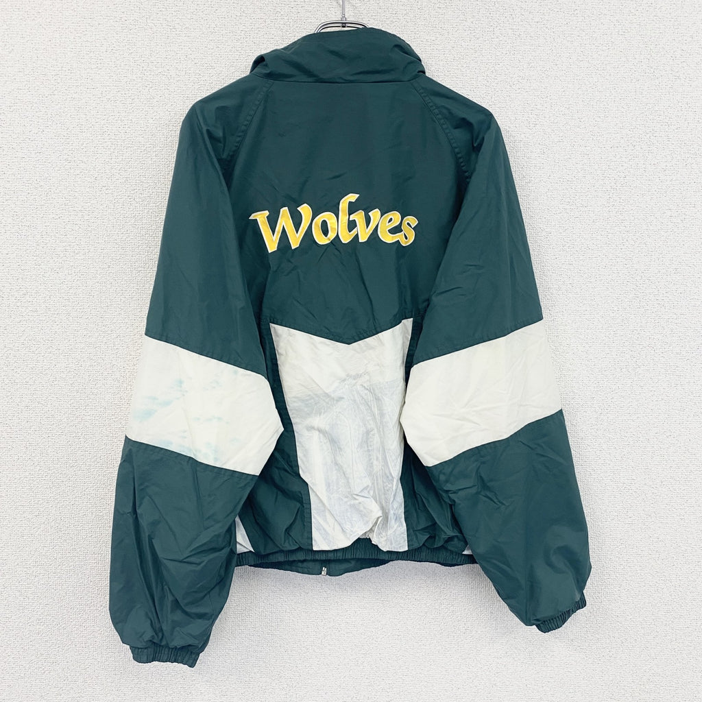 90s　Holloway　ホロウェイ　フルジップナイロンジャケット　ヴィンテージ　深緑　ディープグリーン　XLサイズ　古着