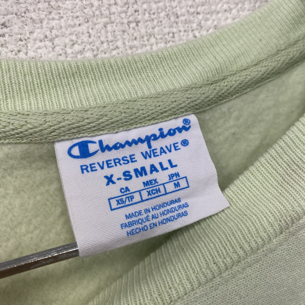 Champion　チャンピオン　リバースウィーブ　スウェット/トレーナー　パステルグリーン　XSサイズ　古着