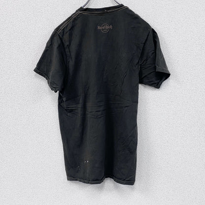 Hard Rock CAFE　ハードロックカフェ　半袖プリントTシャツ　シングルステッチ　黒　ブラック　Sサイズ
