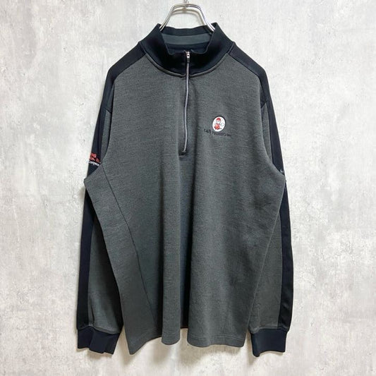 NIKE GOLF　ナイキゴルフ　長袖ハーフジップトラックジャケット　ジャージ　 ダークグレー　Lサイズ