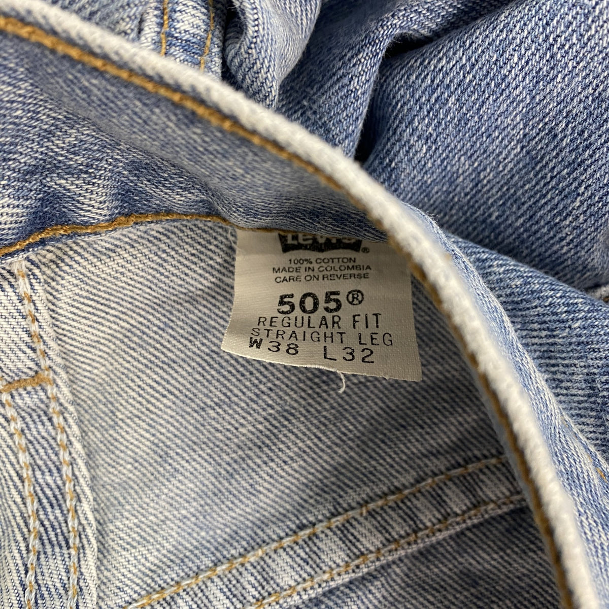 Levi's　リーバイス　505　デニムパンツ/ジーンズ　ジップフライ　インディゴ　W38サイズ　古着