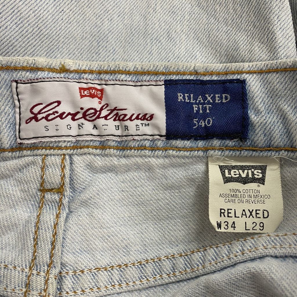 Levi's　リーバイス　540　デニムパンツ/ジーンズ　ジップフライ　インディゴ　W34サイズ メンズ コットン 古着