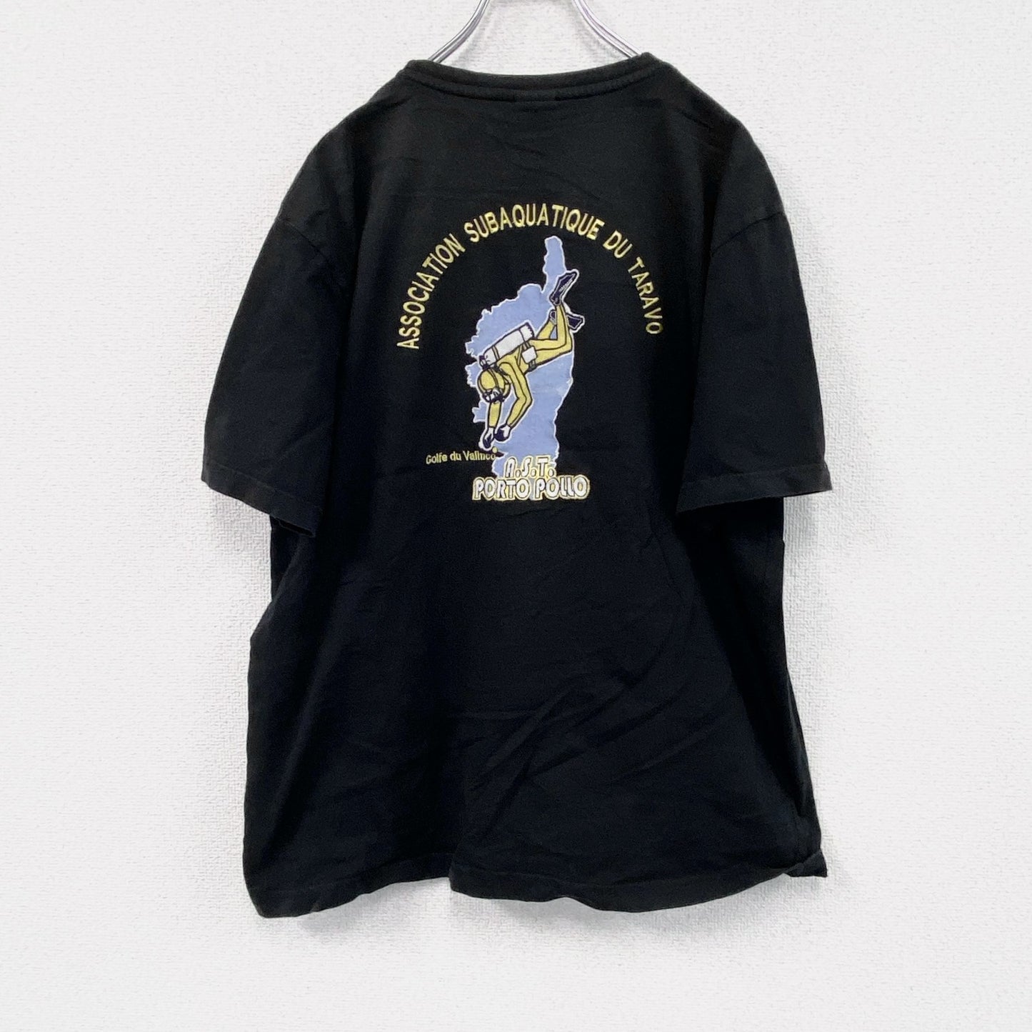 ～00s　APPLE　アップル　半袖刺繡デザインTシャツ　ヴィンテージ　黒　ブラック