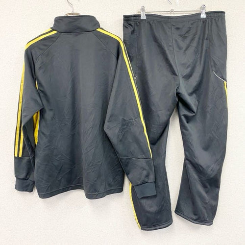 00s　adidas　アディダス　ジャージセットアップ　トラックジャケット　トラックパンツ　イエロー　ブラック　Mサイズ　古着