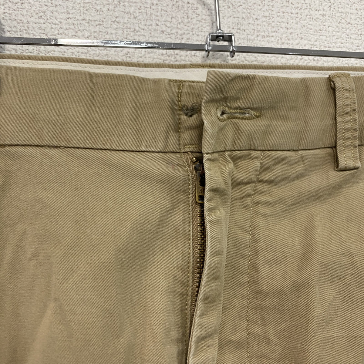 POLO RALPH LAUREN　ポロラルフローレン　ポロチノ　チノパンツ　ジップフライ　ベージュ　W36サイズ　古着
