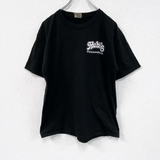 Hanes　ヘインズ　半袖プリントTシャツ　黒　ブラック　Mサイズ