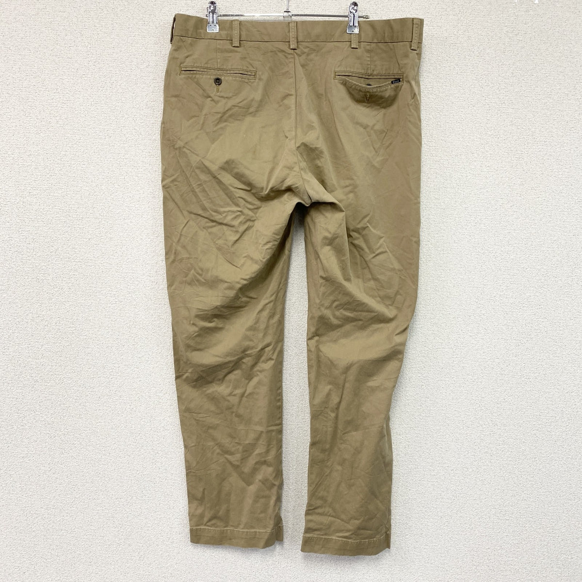 POLO RALPH LAUREN　ポロラルフローレン　ポロチノ　チノパンツ　ジップフライ　ベージュ　W36サイズ　古着