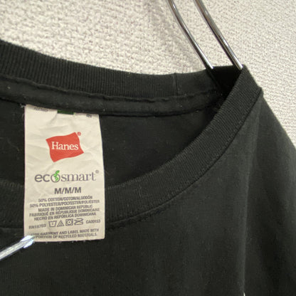 Hanes　ヘインズ　半袖プリントTシャツ　黒　ブラック　Mサイズ