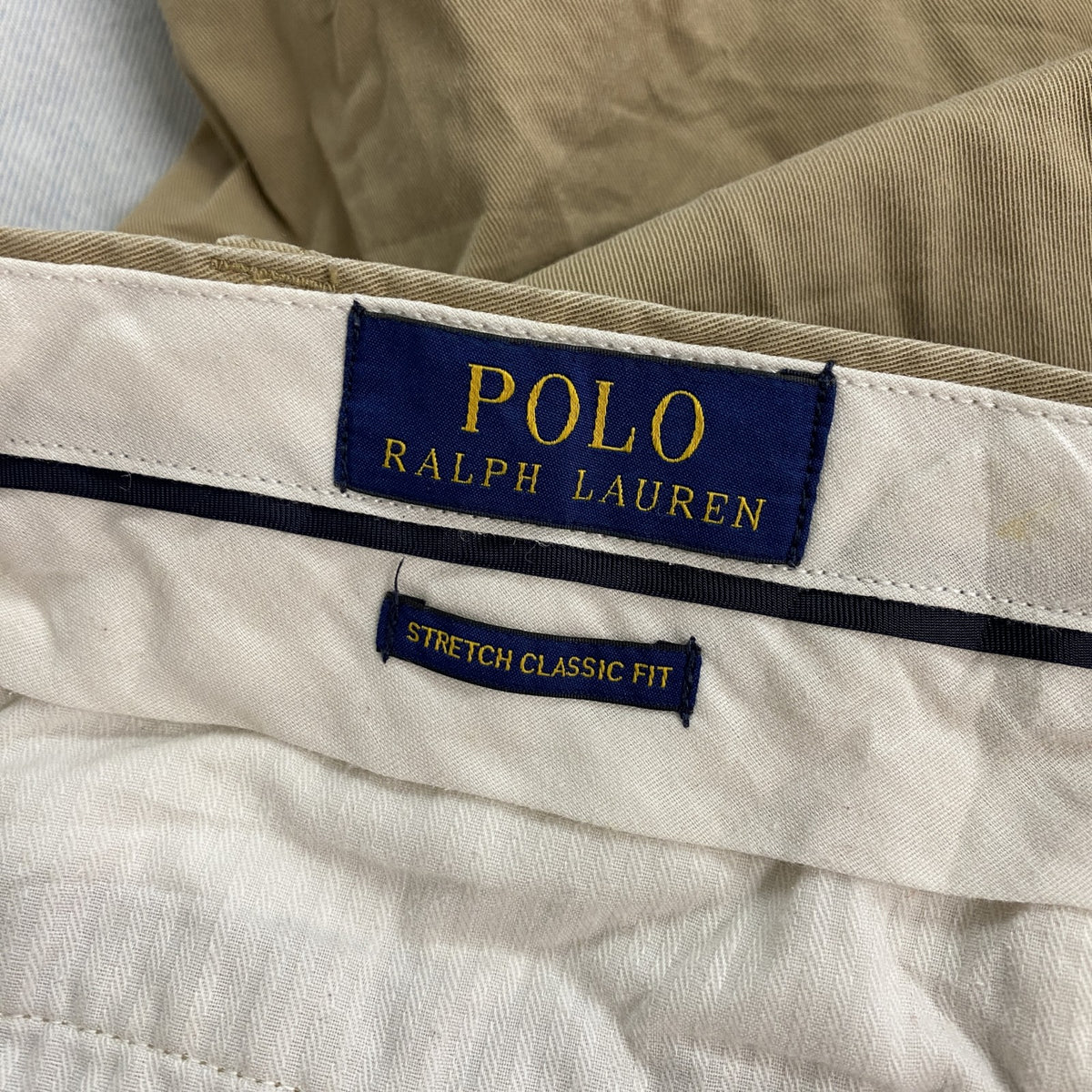 POLO RALPH LAUREN　ポロラルフローレン　ポロチノ　チノパンツ　ジップフライ　ベージュ　W36サイズ　古着