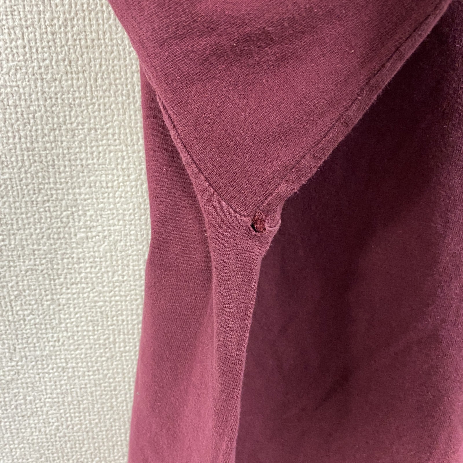 00s　GILDAN　ギルダン　長袖Tシャツ/ロンT　FOOTBALL　ヴィンテージ　ワインレッド　Lサイズ　古着