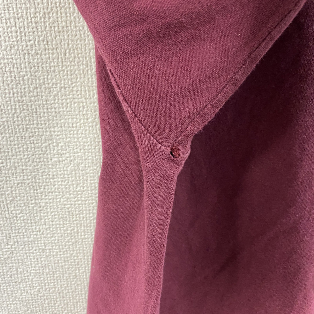00s　GILDAN　ギルダン　長袖Tシャツ/ロンT　FOOTBALL　ヴィンテージ　ワインレッド　Lサイズ　古着