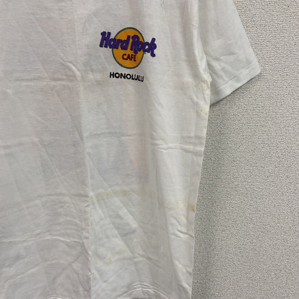 Hard Rock cafe　ハードロックカフェ　半袖プリントTシャツ　シングルステッチ　白　ホワイト　Mサイズ　古着