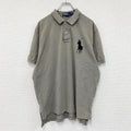 Polo by Ralph Lauren　ポロバイラルフローレン　半袖ポロシャツ　ビックポニー　刺ロゴ　グレー　XLサイズ　古着