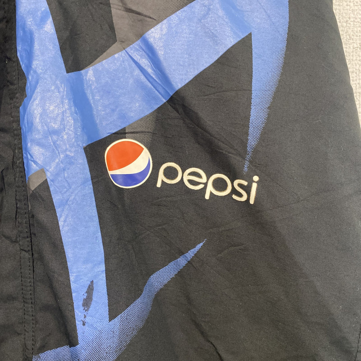 PEPSICO CANADA　PEPCI　ペプシ　フルジップジャケット　比翼仕立て　企業ロゴ　黒　ブラック　XLサイズ　古着