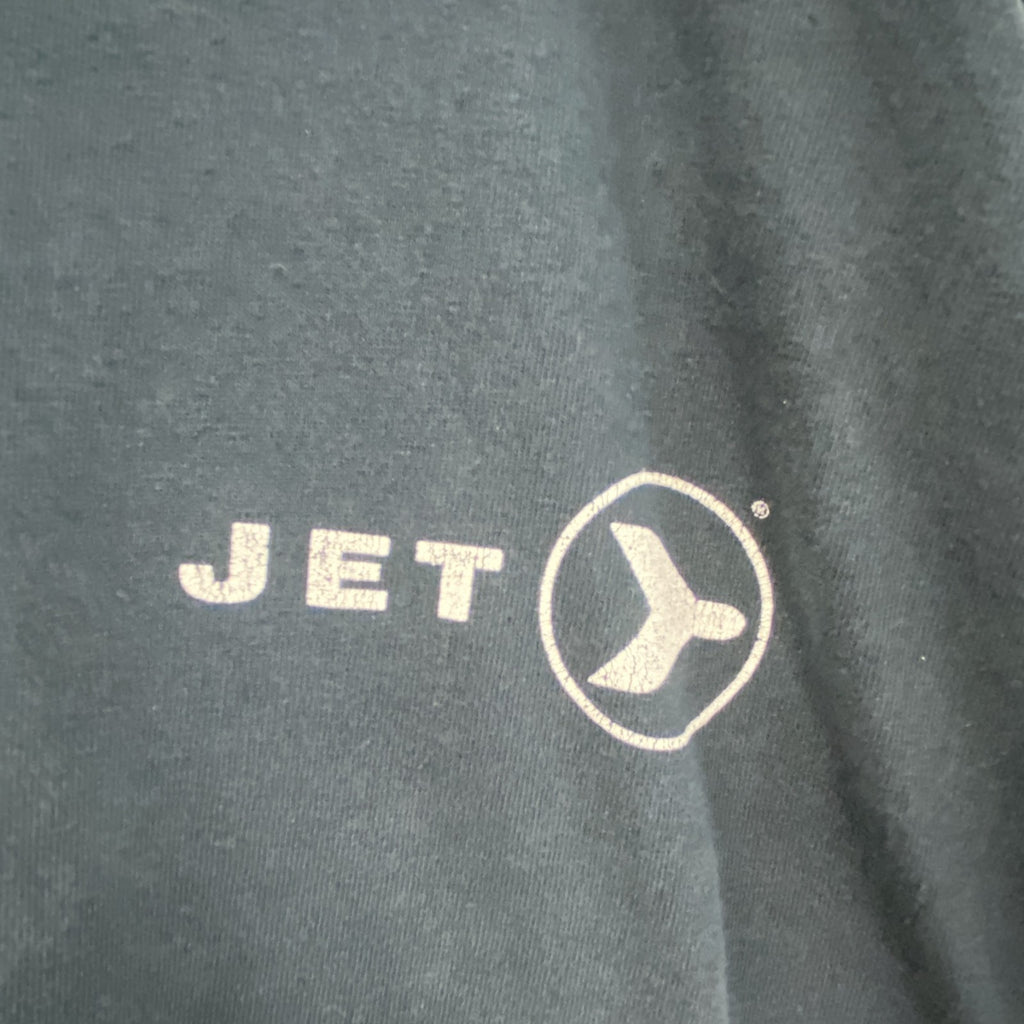 GILDAN　ギルダン　半袖プリントTシャツ　JET　黒　ブラック　Lサイズ　古着