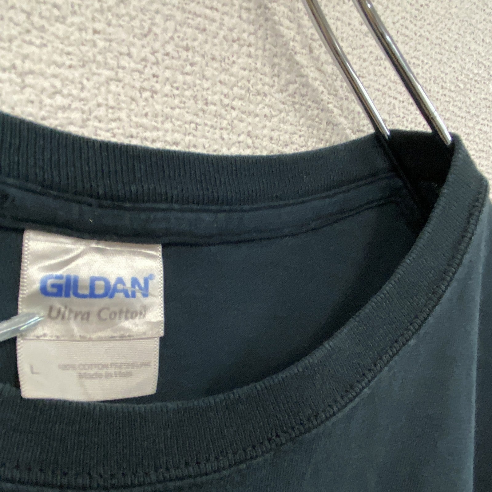 GILDAN　ギルダン　半袖プリントTシャツ　JET　黒　ブラック　Lサイズ　古着