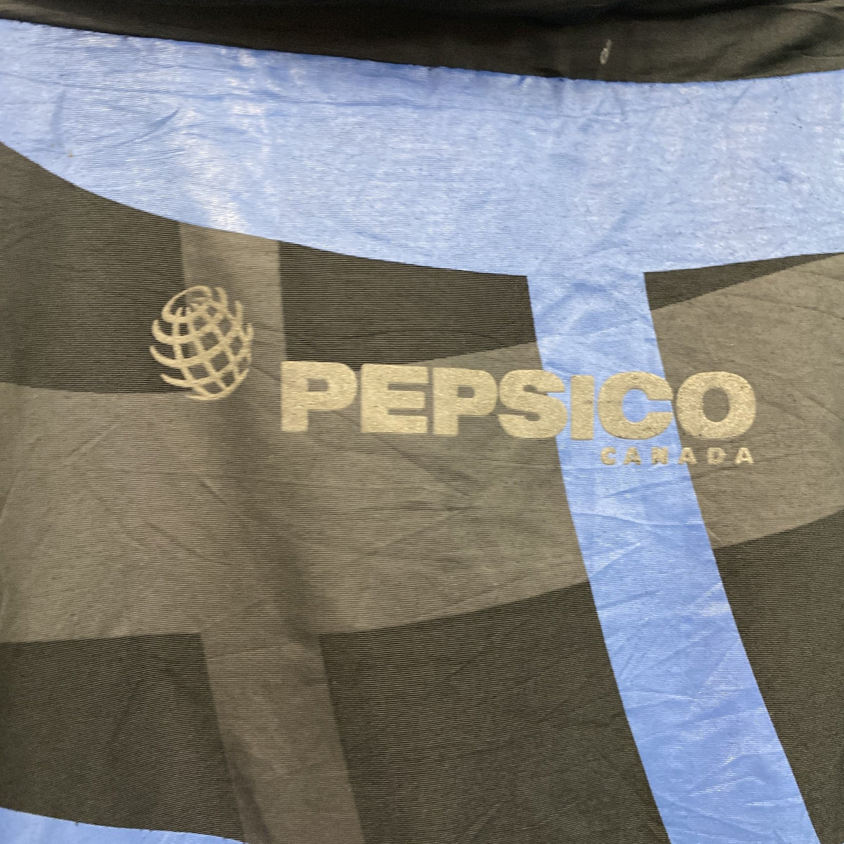 PEPSICO CANADA　PEPCI　ペプシ　フルジップジャケット　比翼仕立て　企業ロゴ　黒　ブラック　XLサイズ　古着