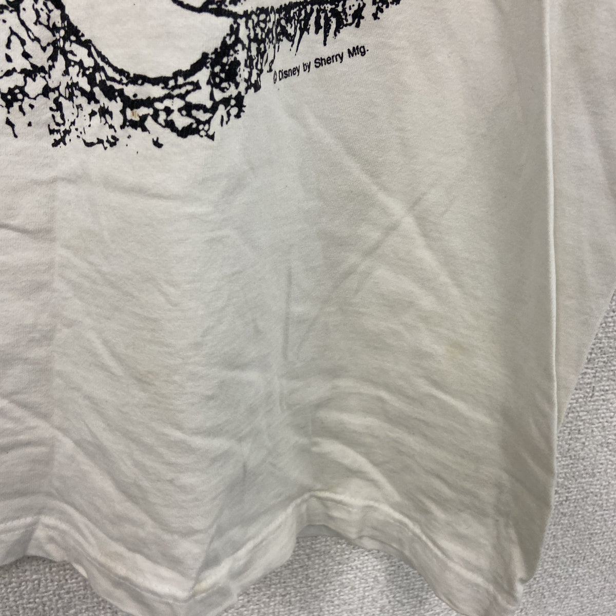 Sherrys　ミッキーマウス　半袖プリントTシャツ　白　ホワイト　Lサイズ　古着
