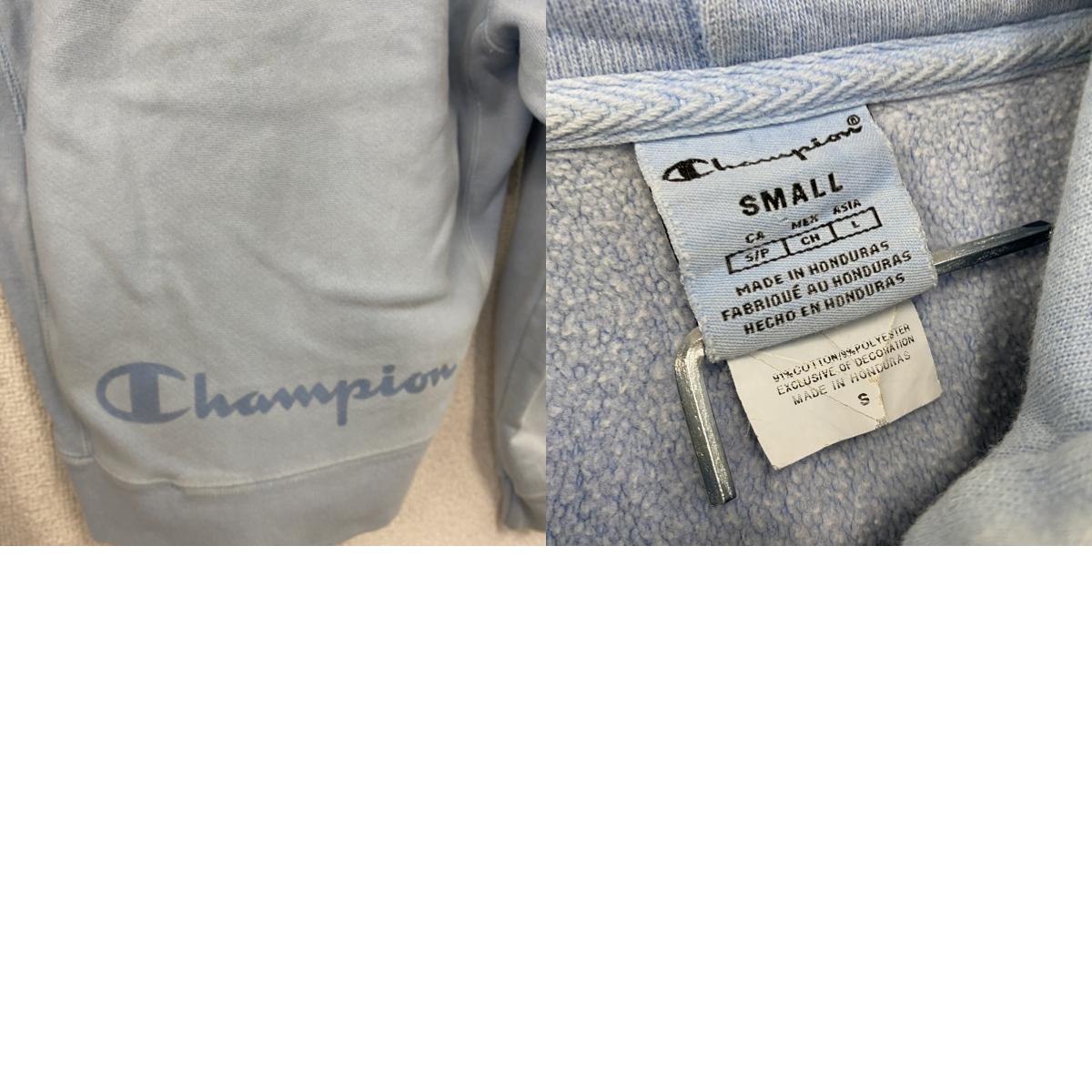 Champion　チャンピオン　リバースウィーブ　スウェットパーカー/フーディー　水色　ライトブルー　Sサイズ　古着