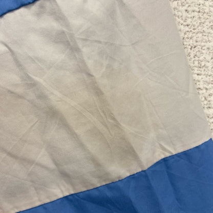 古着 used　NIKE　ナイキ　長袖ハーフジップナイロンジャケット　ワンポイント刺繍　フットボール　水色　XLサイズ