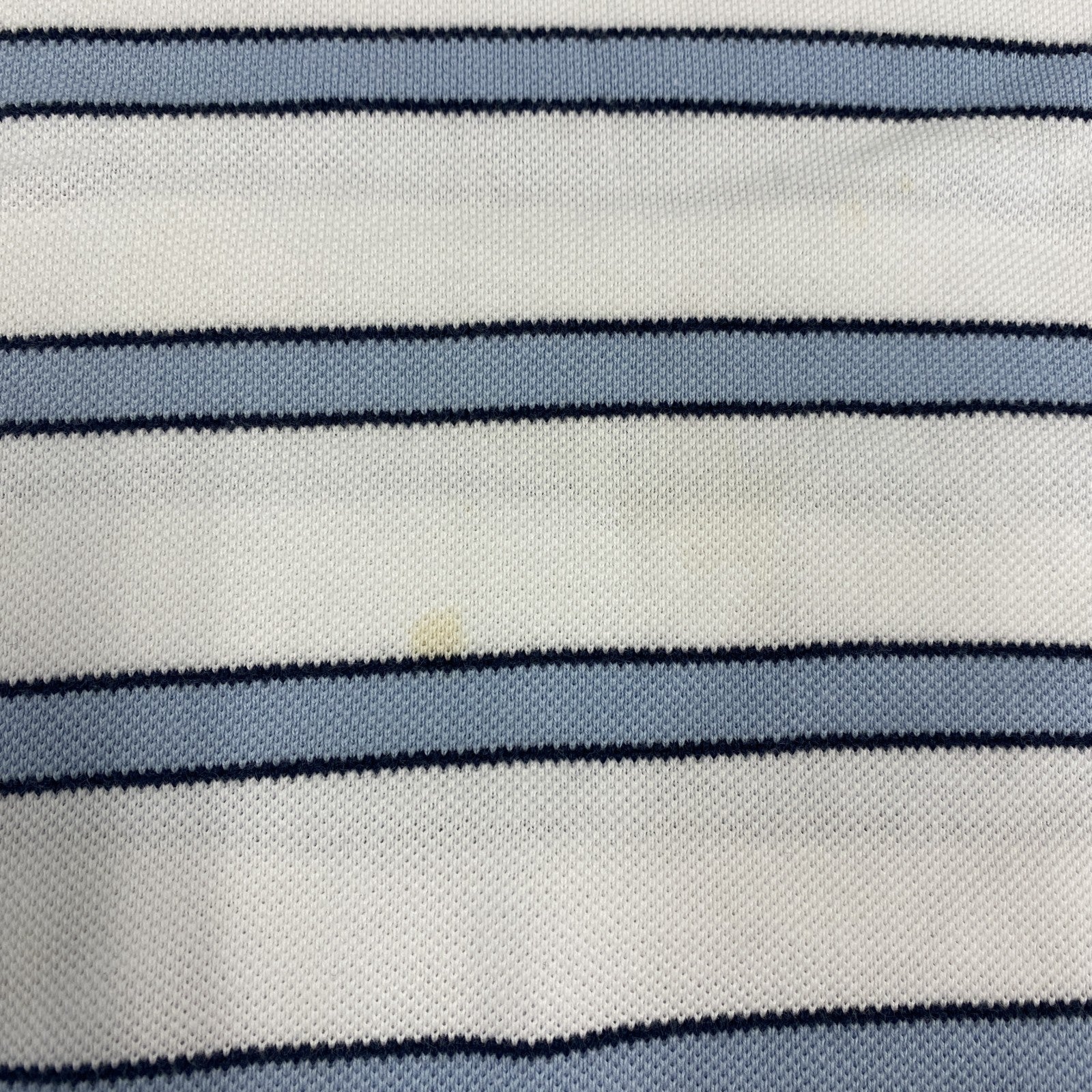Brooks Brothers 346　半袖ポロシャツ　ボーダー　白　ホワイト　Lサイズ　古着