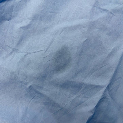 古着 used　NIKE　ナイキ　長袖ハーフジップナイロンジャケット　ワンポイント刺繍　フットボール　水色　XLサイズ