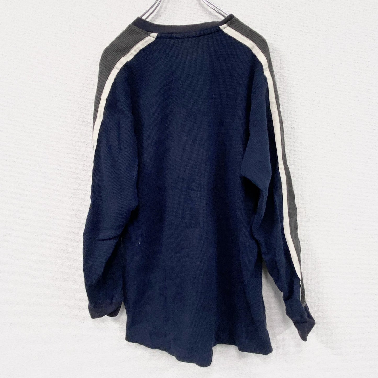 00s　GAP　ギャップ　長袖Tシャツ/サーマルロンT　ワッフル　ヴィンテージ　紺　ネイビー　Sサイズ
