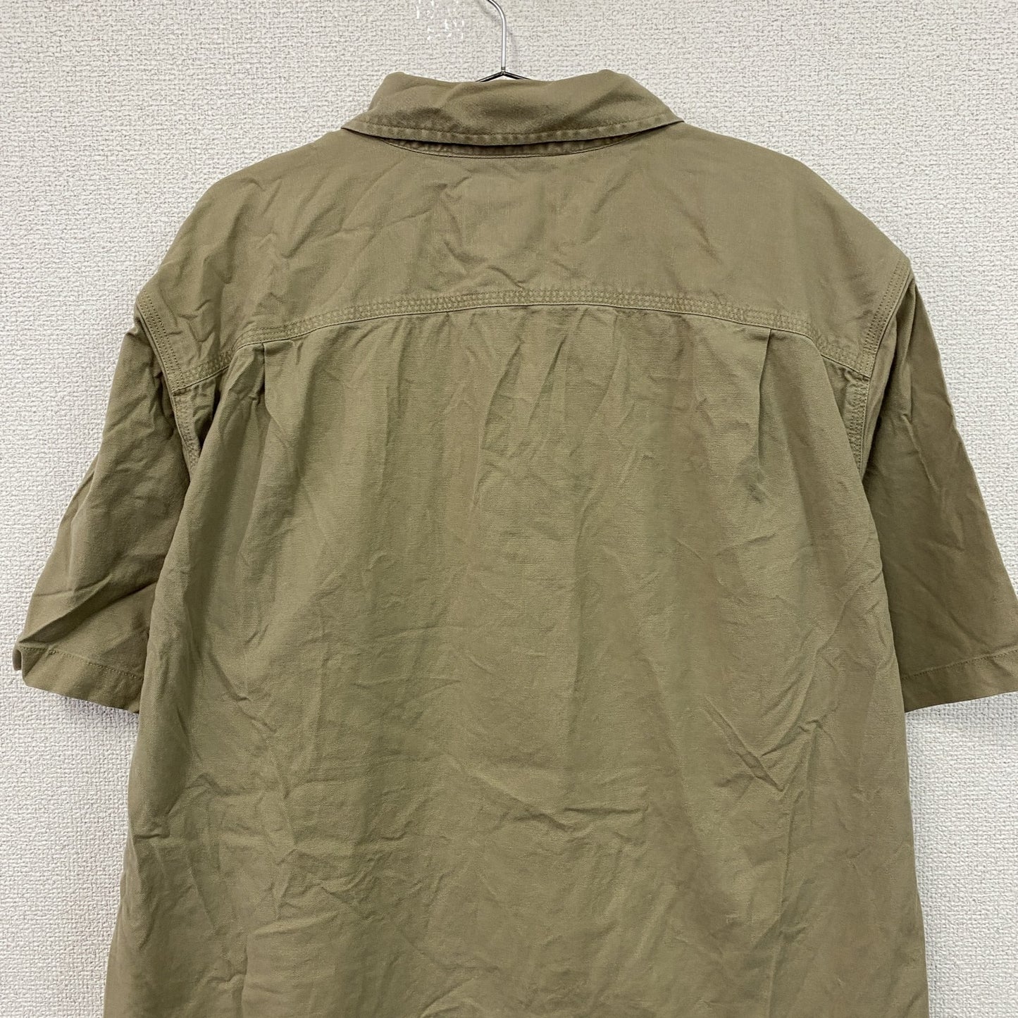 Carhartt　カーハート　半袖ボタンダウンシャツ　ワークシャツ　ダブルポケット　ベージュ　XLサイズ