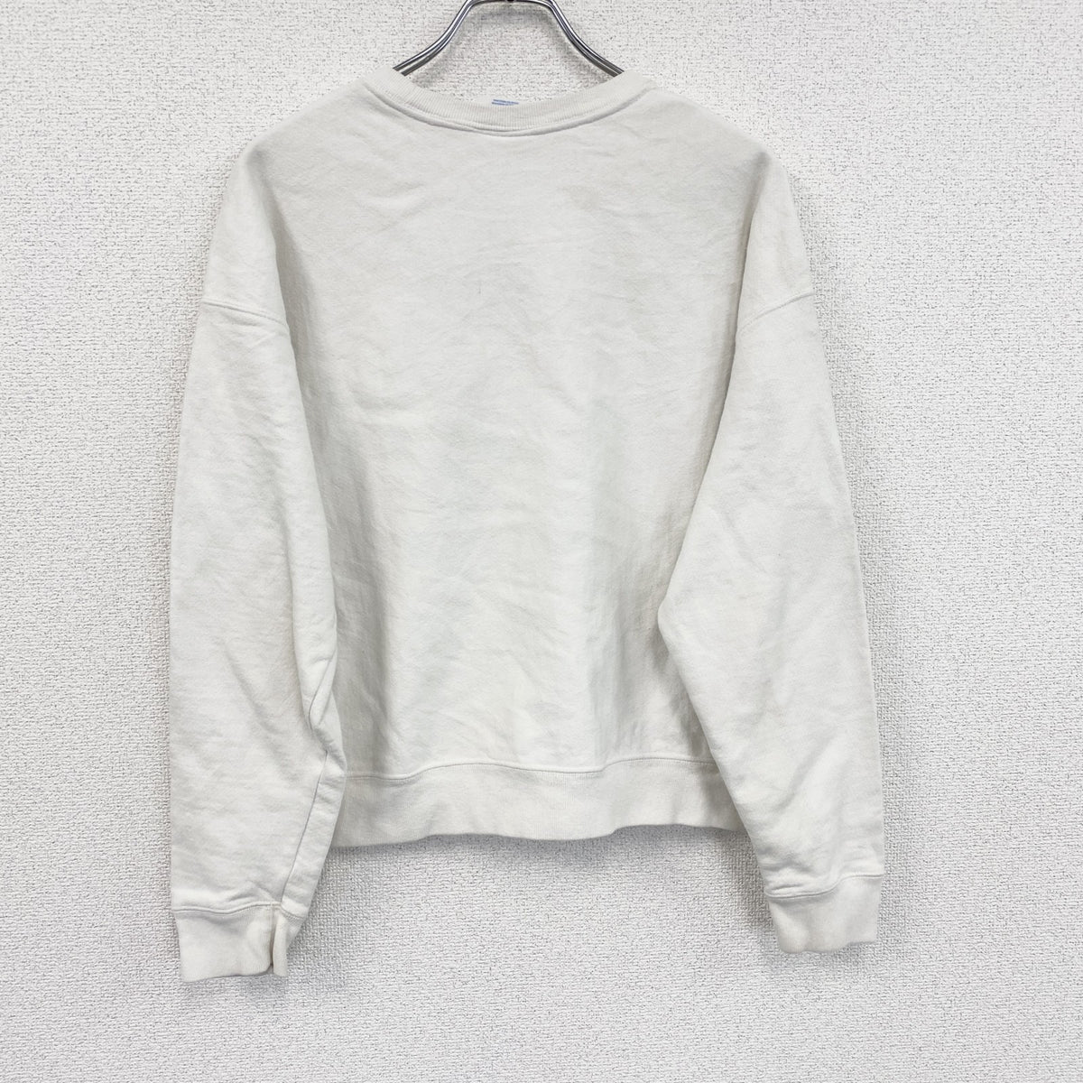 Champion　チャンピオン　リバースウィーブ　スウェット/トレーナー　刺繍ロゴ　デカロゴ　現行　白　ホワイト　XLサイズ　古着