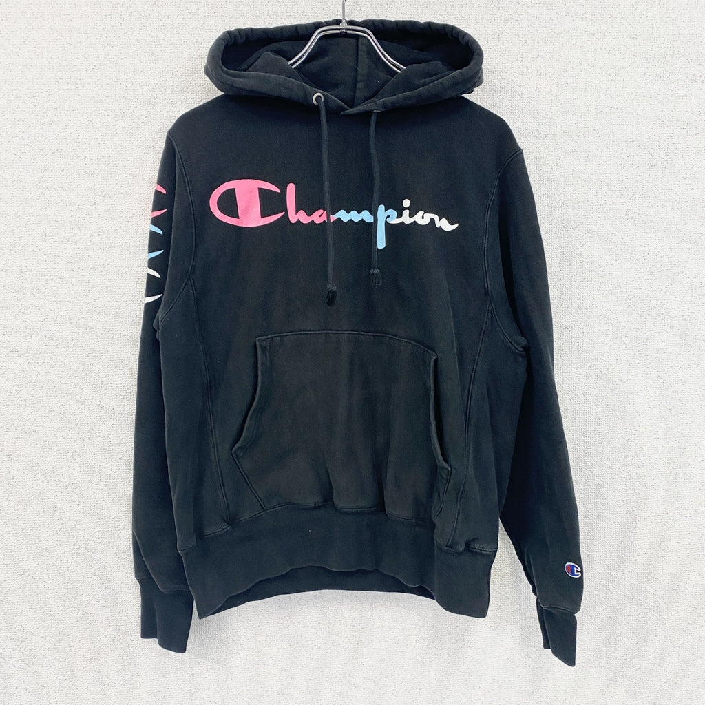 Champion　チャンピオン　リバースウィーブ　スウェットパーカー/フーディー　黒　ブラック　Sサイズ　古着
