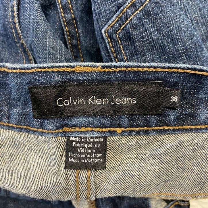 Calvin Klein　カルバンクライン　デニムパンツ/ジーンズ　ジップフライ　インディゴ　W36サイズ　古着