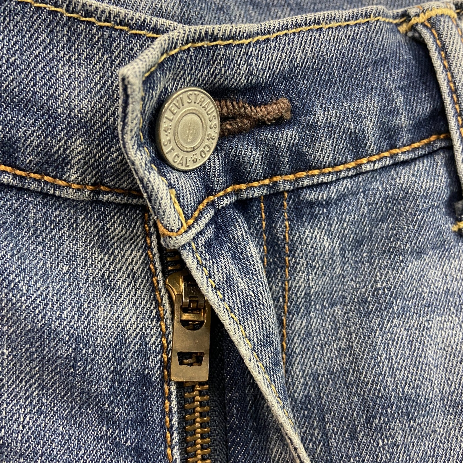Levi's　リーバイス　502　デニムパンツ/ジーンズ　ジップフライ　縦落ち　インディゴ　W32サイズ　古着