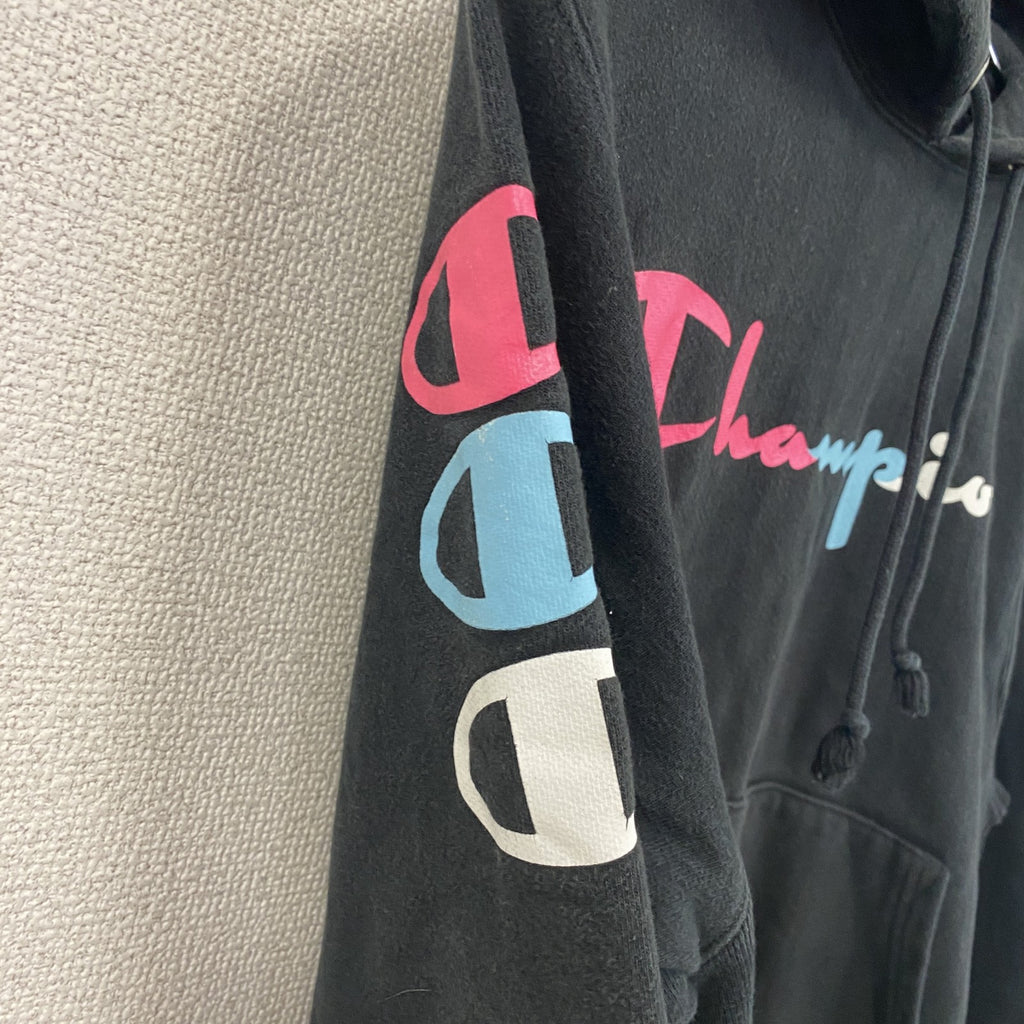 Champion　チャンピオン　リバースウィーブ　スウェットパーカー/フーディー　黒　ブラック　Sサイズ　古着
