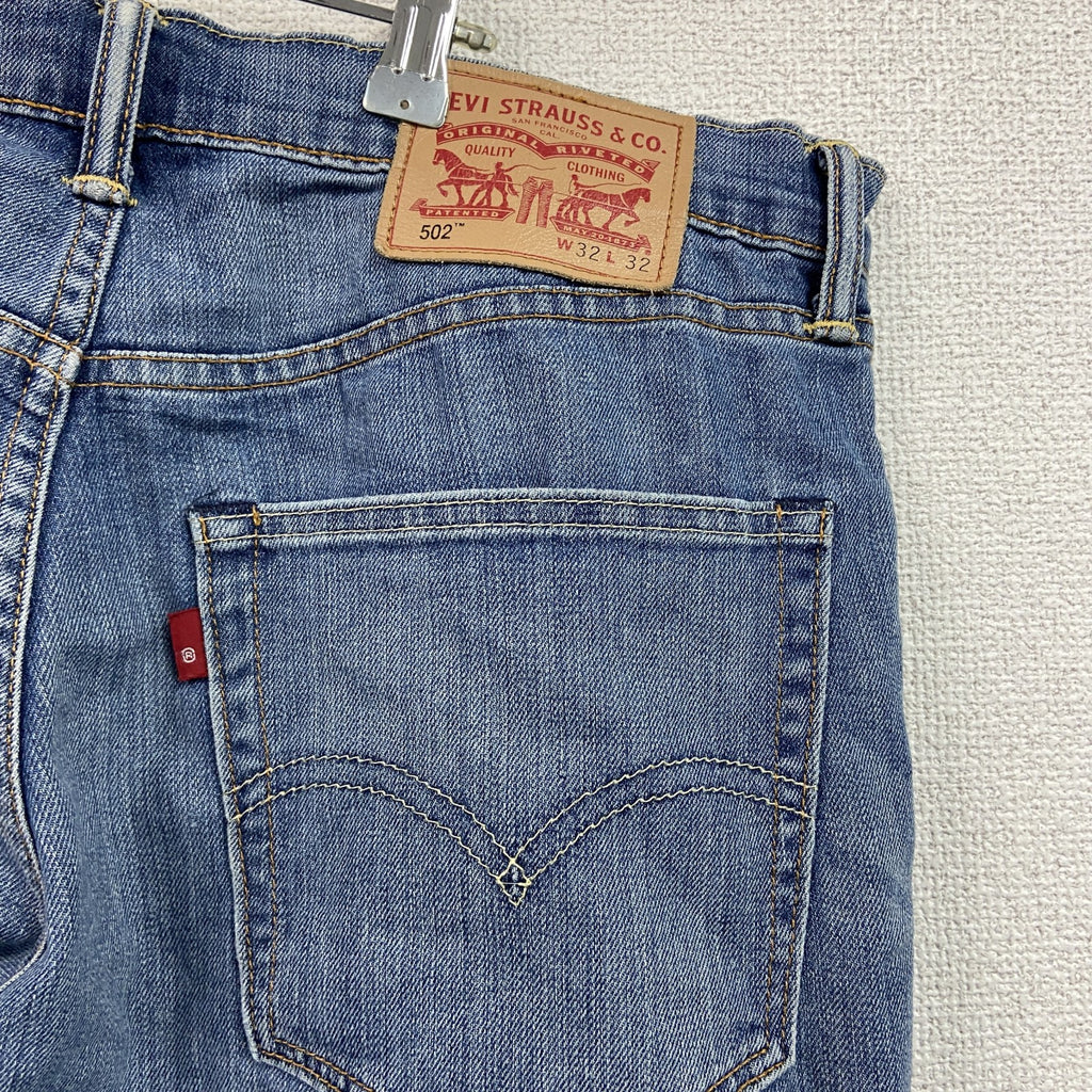 Levi's　リーバイス　502　デニムパンツ/ジーンズ　ジップフライ　縦落ち　インディゴ　W32サイズ　古着