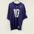 NIKE　ナイキ　フットボール　半袖Tシャツ　ユニフォーム　ゲームシャツ　紫　パープル　Mサイズ　古着