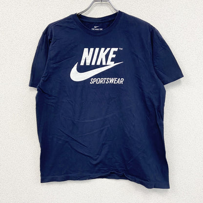 NIKE　ナイキ　半袖プリントTシャツ　紺　ネイビー　Lサイズ