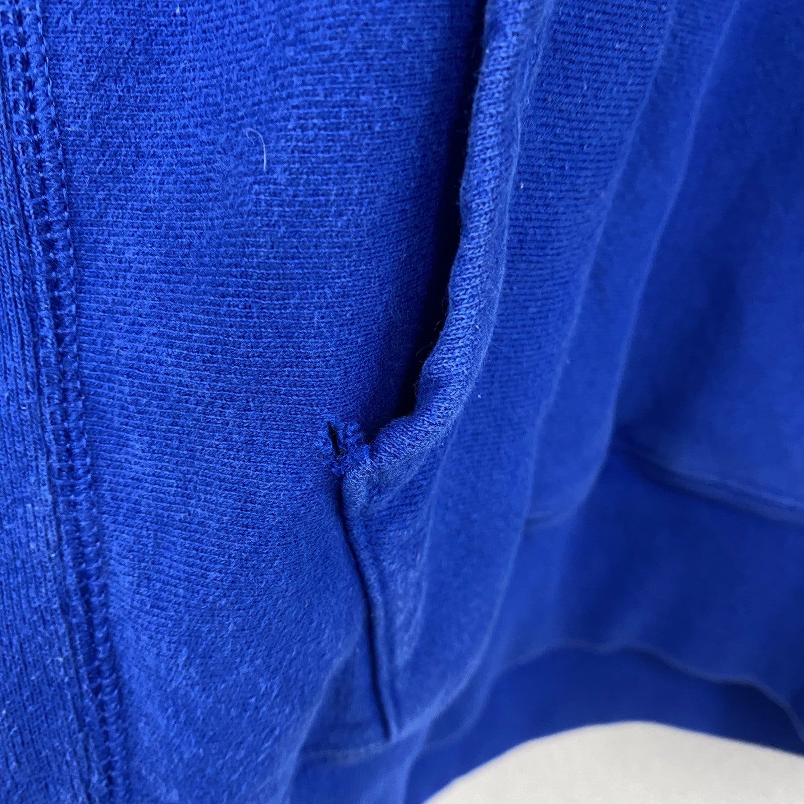 Champion　チャンピオン　リバースウィーブ　スウェットパーカー/フーディー　ワンポイント　刺繍ロゴ　現行　青　ブルー　Lサイズ　古着