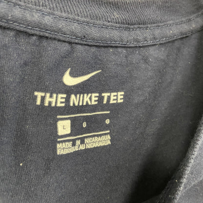 NIKE　ナイキ　半袖プリントTシャツ　紺　ネイビー　Lサイズ