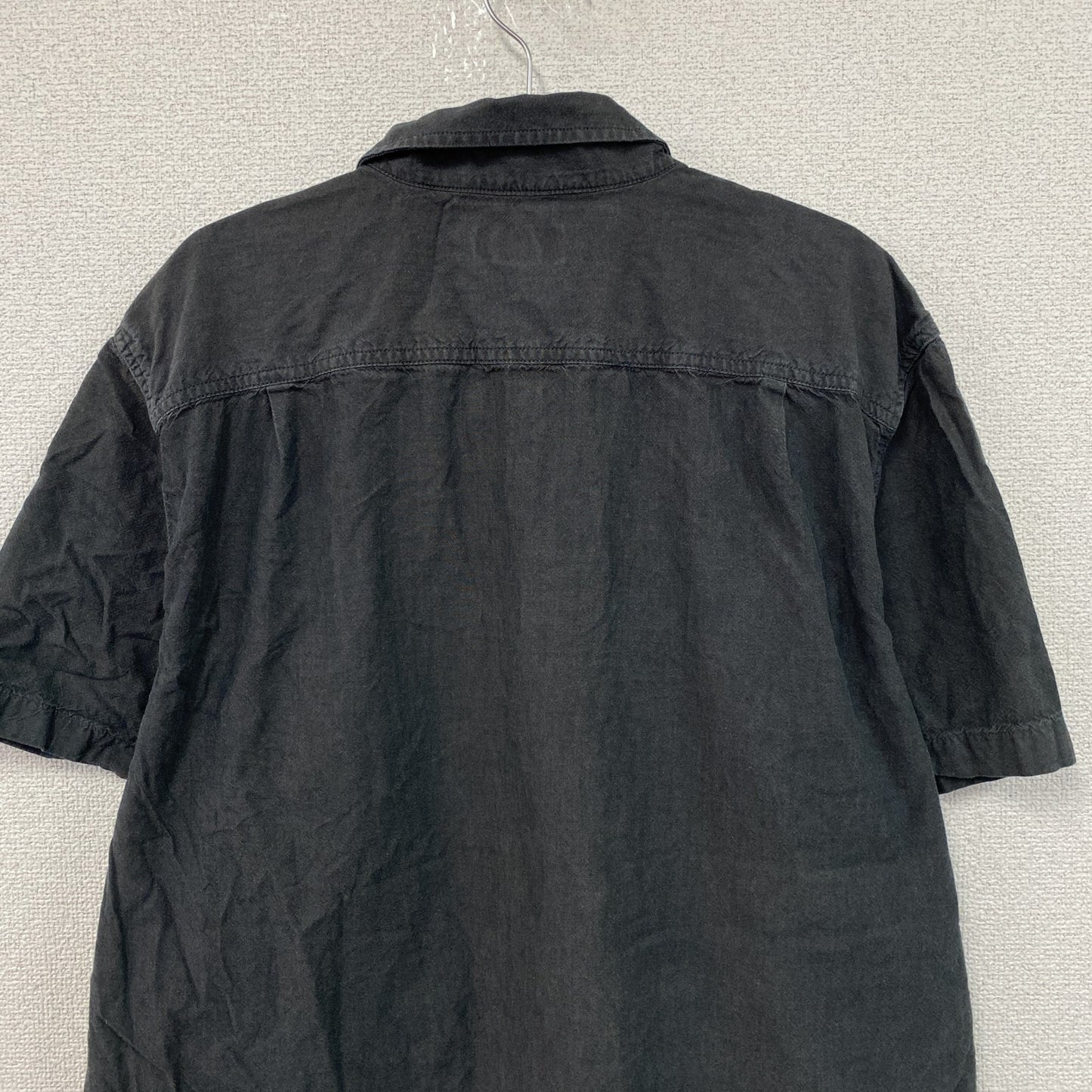 Carhartt　カーハート　半袖ボタンダウンシャツ　ワークシャツ　ダブルポケット　ダークグレー　Lサイズ