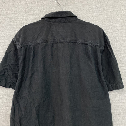 Carhartt　カーハート　半袖ボタンダウンシャツ　ワークシャツ　ダブルポケット　ダークグレー　Lサイズ