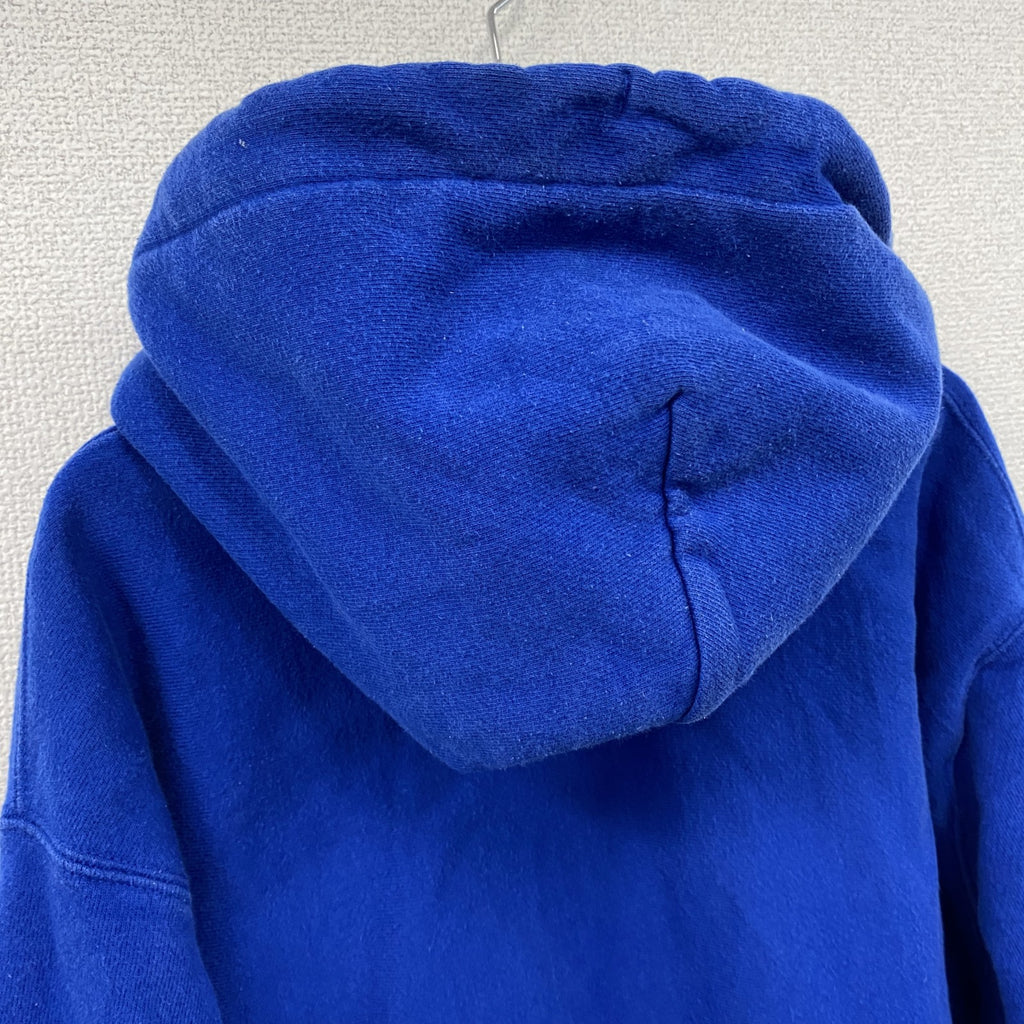 Champion　チャンピオン　リバースウィーブ　スウェットパーカー/フーディー　ワンポイント　刺繍ロゴ　現行　青　ブルー　Lサイズ　古着