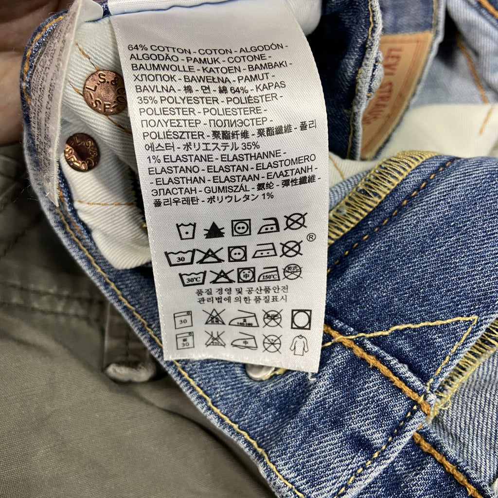 Levi's　リーバイス　502　デニムパンツ/ジーンズ　ジップフライ　縦落ち　インディゴ　W32サイズ　古着
