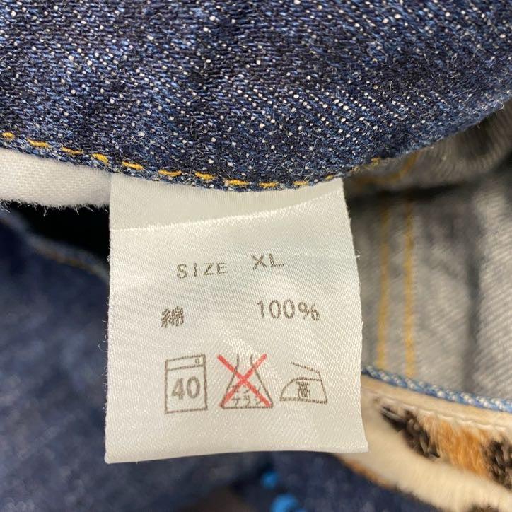 PLOT GATE　プロットゲート　デニムパンツ/ジーンズ　ジップフライ　Y2K　インディゴ　XLサイズ レディース コットン 古着