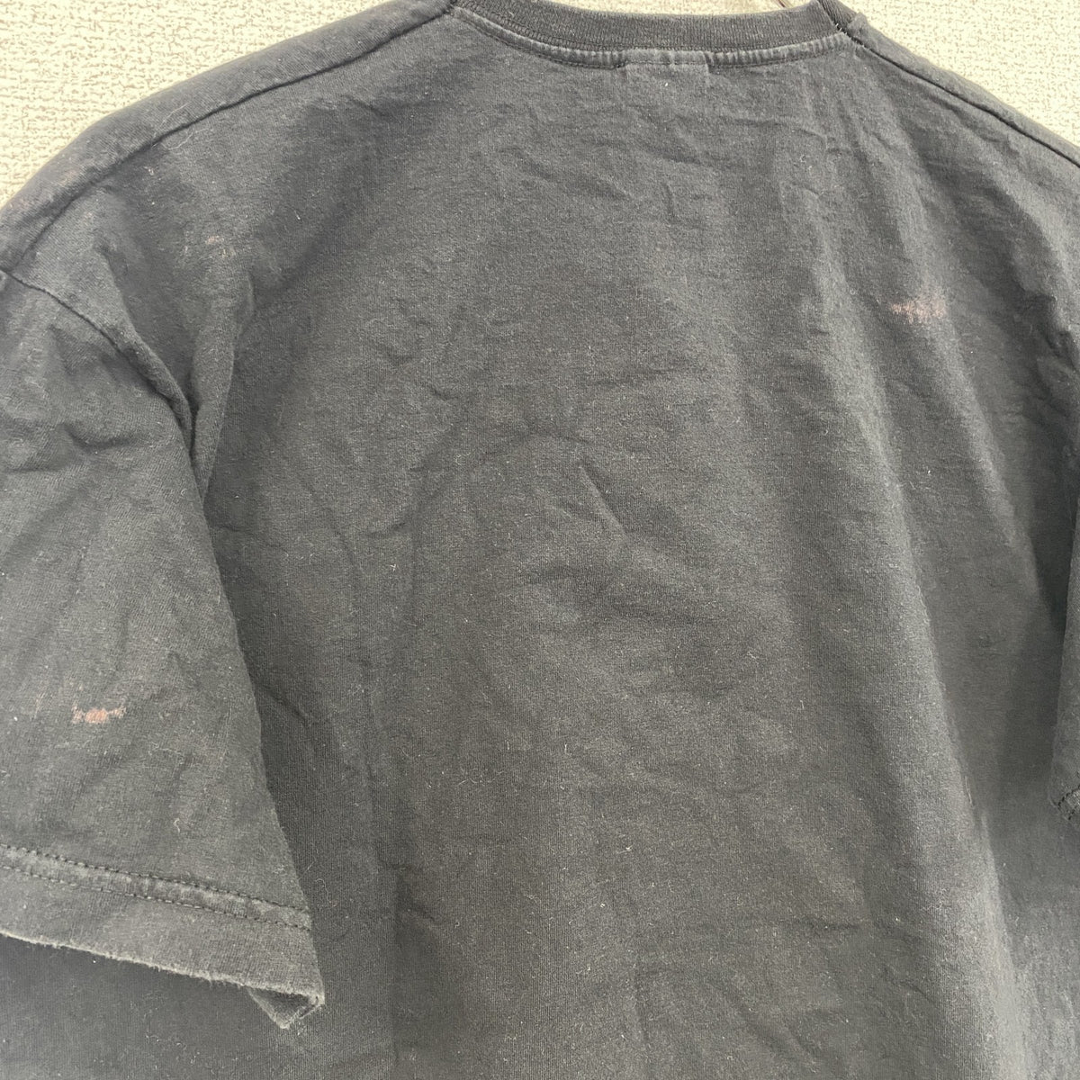 FRUIT OF THE LOOM　フルーツオブザルーム　半袖アニマルTシャツ　ミーヤーキャット　黒　ブラック　14-15サイズ　古着